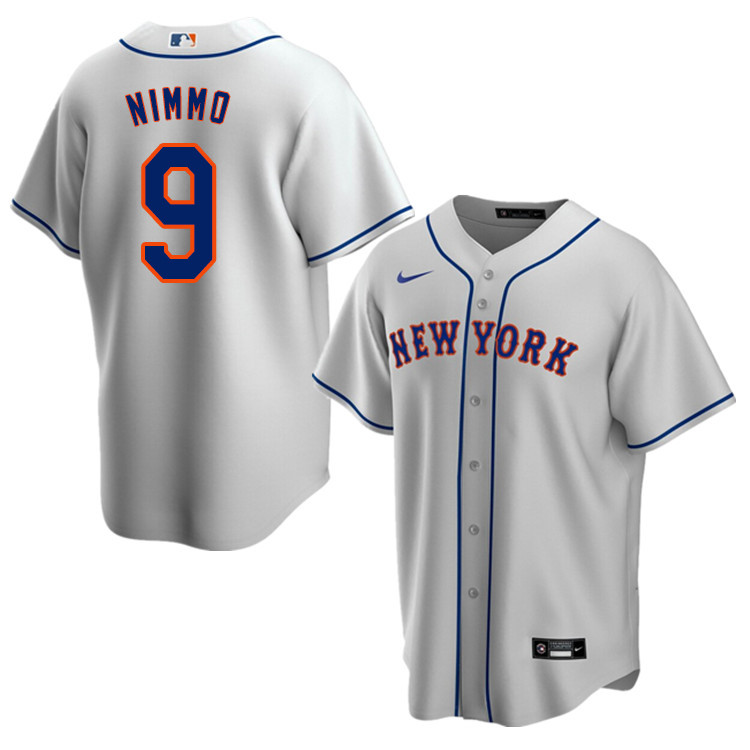 Nike Men #9 Brandon Nimmo New York Mets Baseball Jerseys Sale-Gray